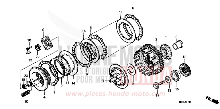 FRIZIONE per Shadow BLACK (NH1) del 1993
