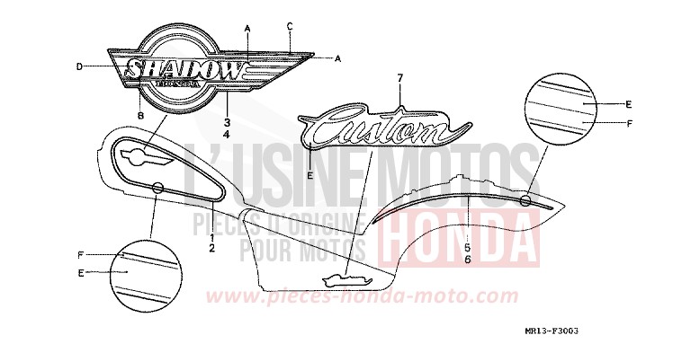 MARK (4) for Shadow CANDY GLORY RED-U (R101) from 1993