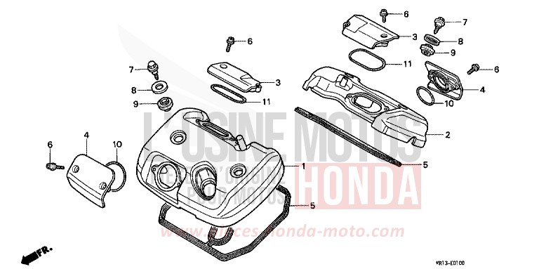 CYLINDER HEAD COVER for Shadow KASHMIR BEIGE (YR169N) from 1993