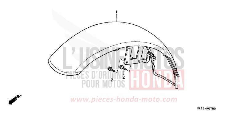 FRONT FENDER for Shadow BLACK (NH1K) from 1995