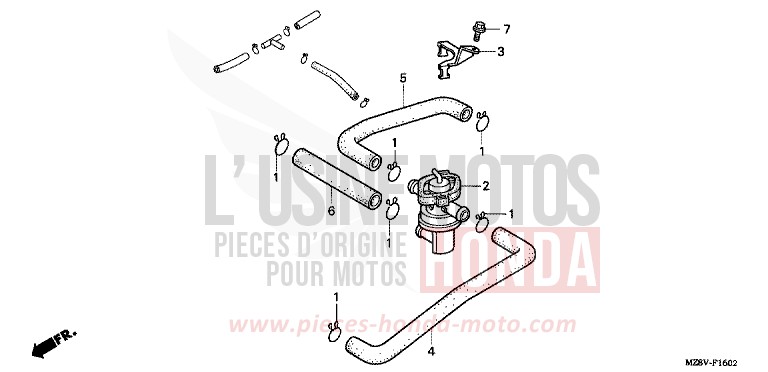 AIR SUCTION VALVE for Shadow SAHARA BULE METALLIC (PB273) from 1999