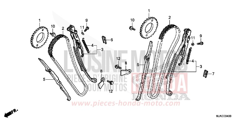 CAM CHAIN for Shadow TITANIUM BLADE METALLIC (YR316) from 2014