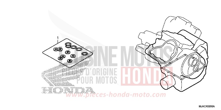 GASKET KIT B for Shadow TITANIUM BLADE METALLIC (YR316) from 2014