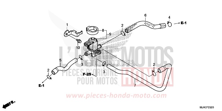 AIR INJECTION VALVE (VT750CS/C2B/C2S/C) for Shadow TITANIUM BLADE METALLIC (YR316) from 2014