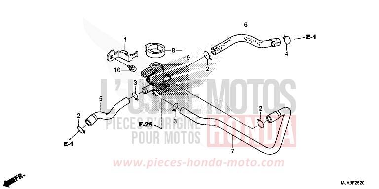 AIR INJECTION VALVE (VT750C/C2S/CA/CS) for Shadow GLINT WAVE BLUE METALLIC (B197) from 2013