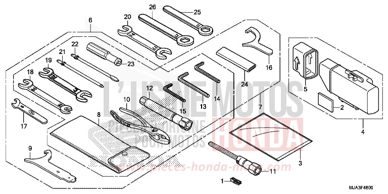 TOOLS for Shadow GLINT WAVE BLUE METALLIC (B197) from 2013