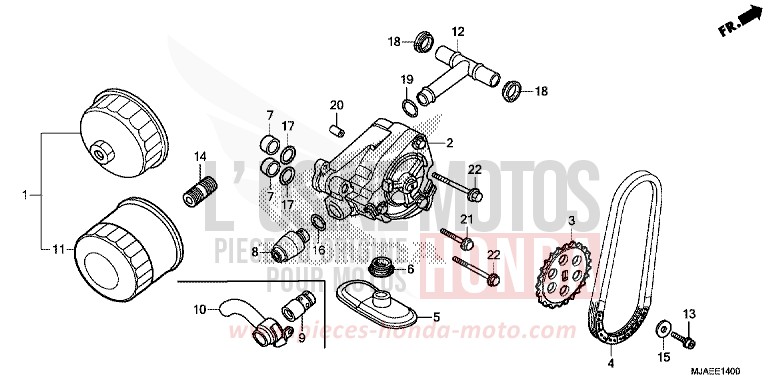 OIL PUMP for Shadow GRAPHITE BLACK (NHB01) from 2014