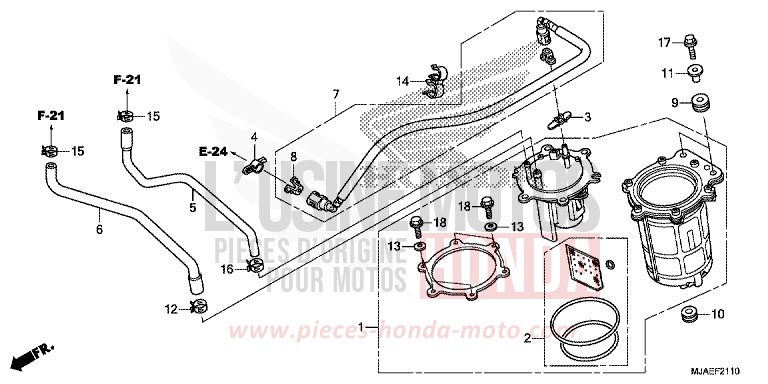 FUEL PUMP (VT750CS/C2B/C2S/C) for Shadow GRAPHITE BLACK (NHB01) from 2014