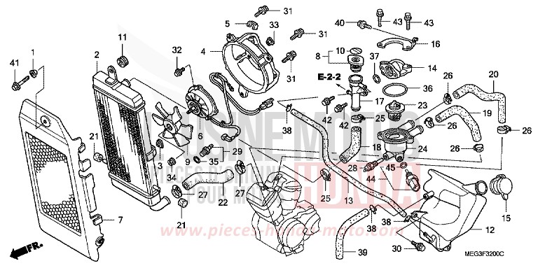RADIATOR for Shadow CANDY RUBIDIUM RED (R300) from 2005