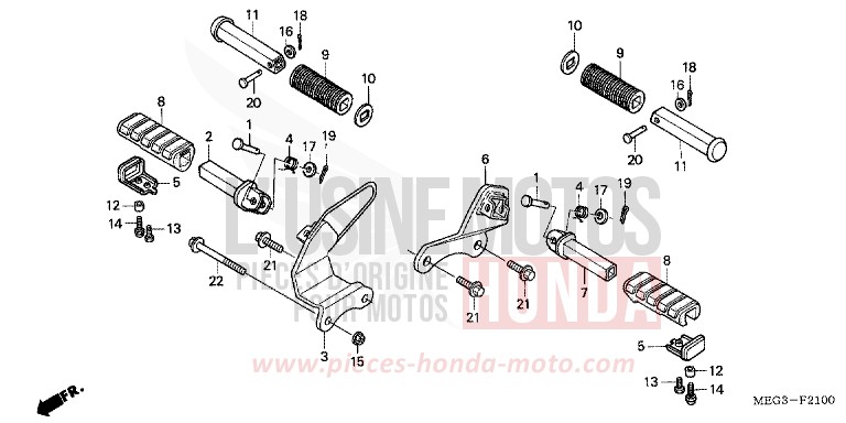 STEP for Shadow TITANIUM METALLIC (YR183BA) from 2007