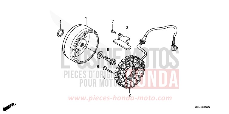 GENERATOR for Shadow CANDY GLORY RED-U (R101XA) from 2008