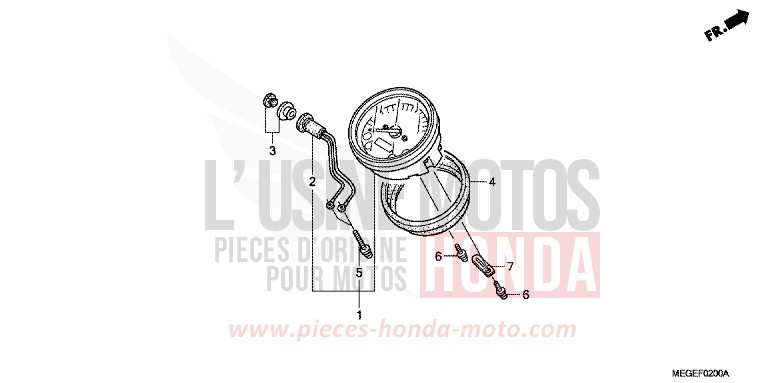 METER for Shadow GRAPHITE BLACK (NHB01) from 2010