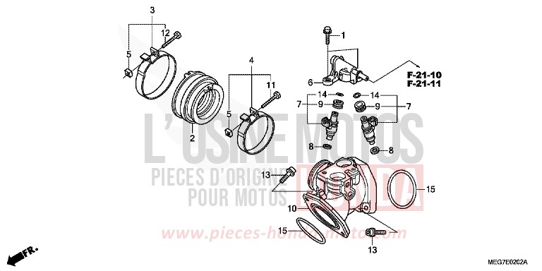 INTAKE MANIFOLD for Shadow GRAPHITE BLACK (NHB01) from 2012