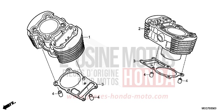 CYLINDER for Shadow GRAPHITE BLACK (NHB01) from 2012