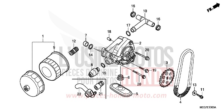 OIL PUMP for Shadow GRAPHITE BLACK (NHB01) from 2012