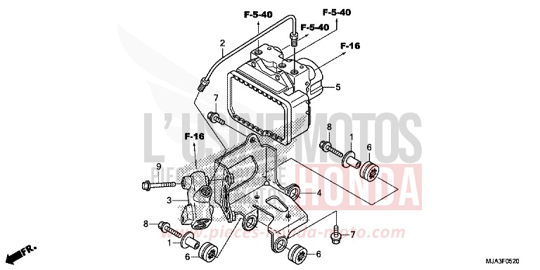 MODULATORE ABS per Shadow INDY GRAY METALLIC (NH431) del 2013