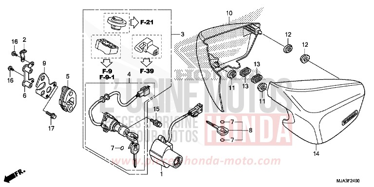 SIDE COVER (VT750C/C2S/CA/CS) for Shadow INDY GRAY METALLIC (NH431) from 2013