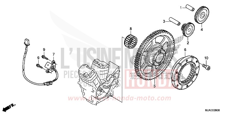 STARTING CLUTCH for Shadow INDY GRAY METALLIC (NH431) from 2014