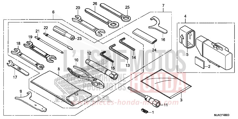 TOOLS for Shadow INDY GRAY METALLIC (NH431) from 2014