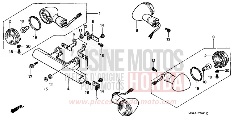 WINKER for Shadow BLACK (NH1) from 1998