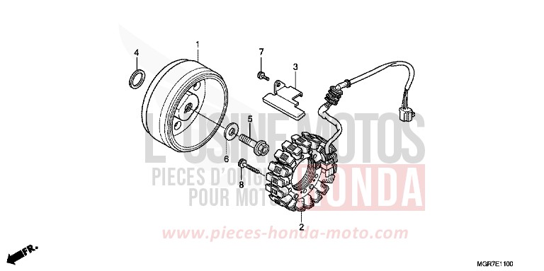 GENERATOR for Shadow PEARL HERON BLUE (PB332X) from 2011