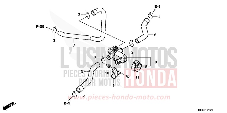 AIR INJECTION CONTROLVALVE for Shadow PEARL HERON BLUE (PB332X) from 2011