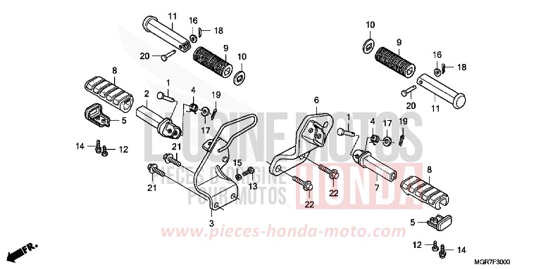 STEP for Shadow PEARL HERON BLUE (PB332X) from 2011