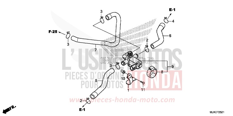 AIR INJECTION VALVE (VT750S) for Shadow GRAPHITE BLACK (NHB01) from 2014