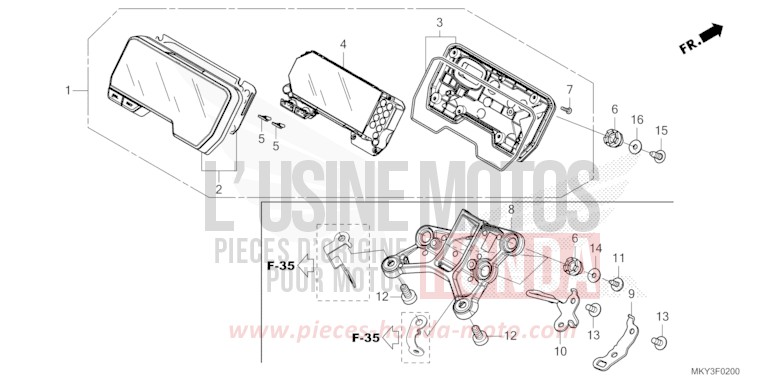 METER for CB650R MAT JEANS BLUE MATALLIC (PB417) from 2021