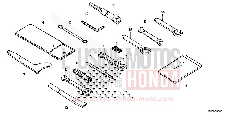 TOOL for CBR650F PEARL METALLOID WHITE (NHA96) from 2014