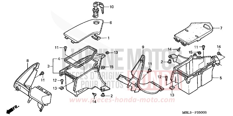 FAIRING POCKET for Deauville ACCURATE SILVER METALLIC (NH146) from 2002