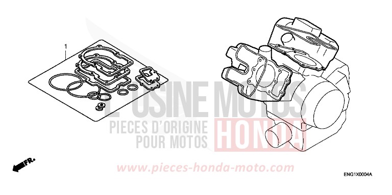 GASKET KIT A for Deauville SHASTA WHITE (NH138) from 2000