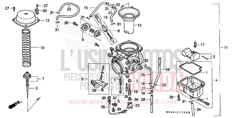 CARBURATORE per Dominator FIGHTING RED (R134) del 1990