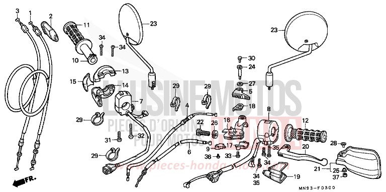 SWITCH/CABLE for Dominator SHASTA WHITE (NH138) from 1990