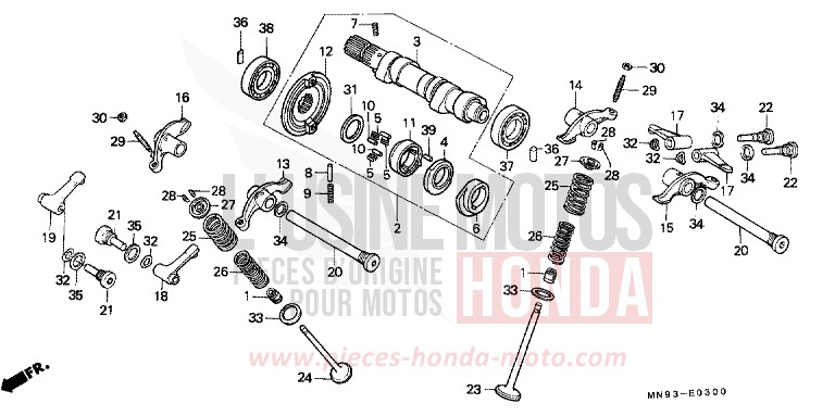CAMSHAFT/VALVE for Dominator URBAN GREEN (G120) from 1990