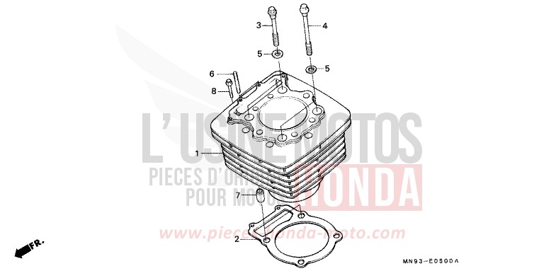 CILINDRO per Dominator FIGHTING RED (R134) del 1988