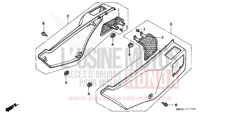 COPERTURA LATERALE per Dominator ROSS WHITE (NH196) del 1990