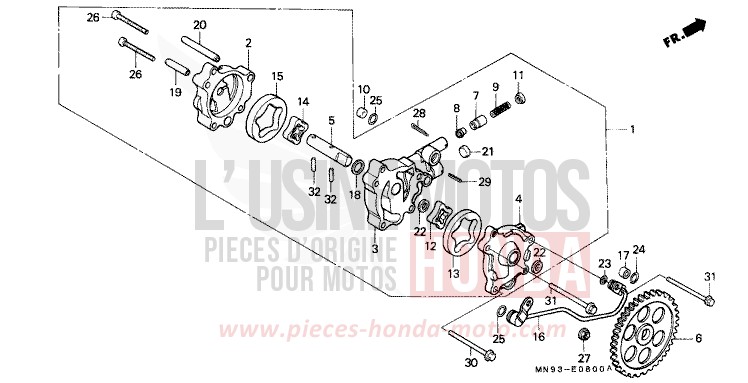 OIL PUMP for Dominator FROLIDA BLUE (PB182) from 1991