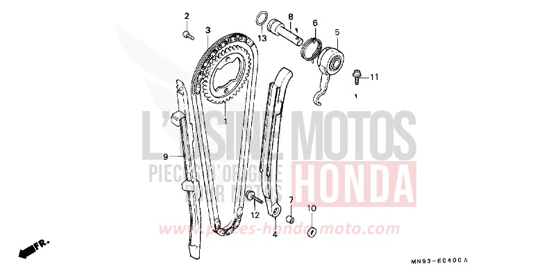 CAM CHAIN/TENSIONER for Dominator NEOBLUE (PB198) from 1991