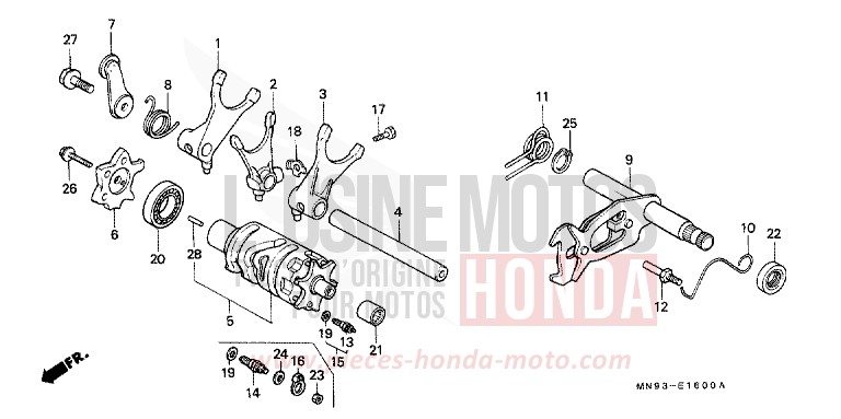 SHIFT DRUM for Dominator SHASTA WHITE (NH138) from 1991