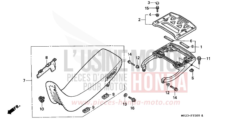 SEAT for Dominator ROSS WHITE (NH196H) from 1992