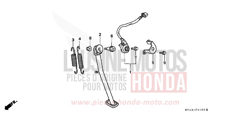 CAVALLETTO per Dominator MAGNA RED (R201E) del 1994