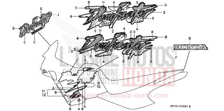 MARK (NX500P/R/650P/R) for Dominator PEARL ATLANTIS BLUE (B142H) from 1994