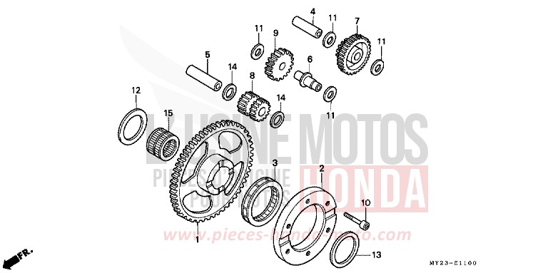 STARTING CLUTCH for Dominator ROSS WHITE (NH196H) from 1994