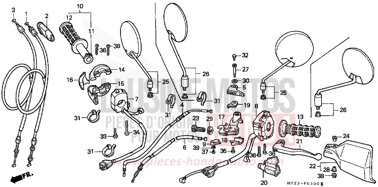 SWITCH/CABLE for Dominator ROSS WHITE (NH196H) from 1994