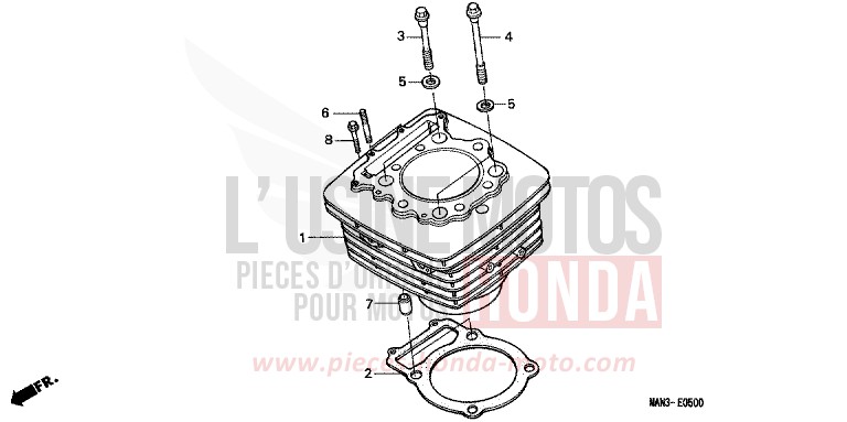 CYLINDER for Dominator MAGNA RED (R201B) from 1996