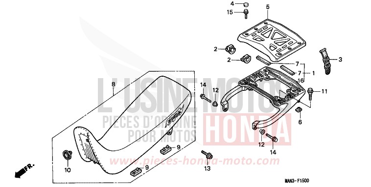 SEAT for Dominator MAGNA RED (R201B) from 1996