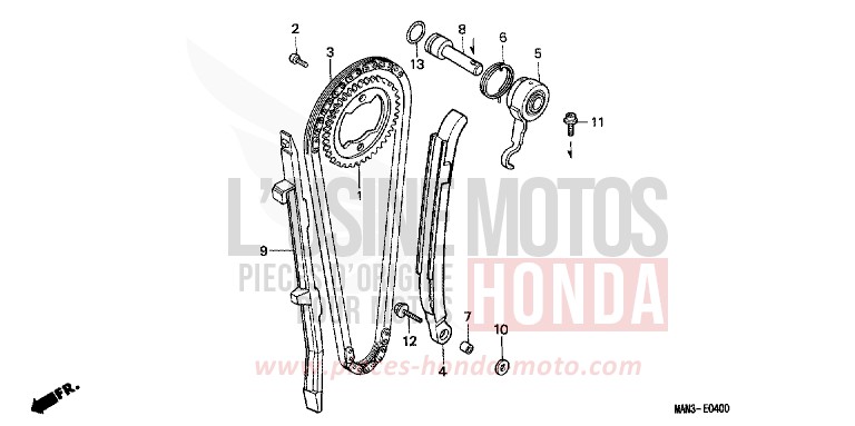 CAM CHAIN/TENSIONER for Dominator MAGNA RED (R201B) from 1997