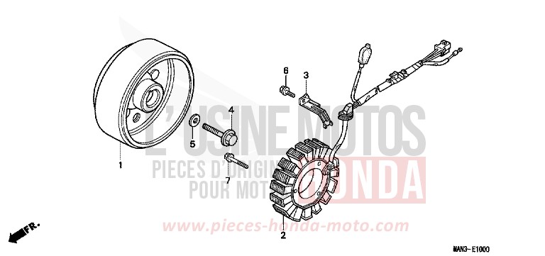 GENERATOR for Dominator MAGNA RED (R201) from 1998