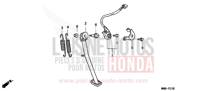 CAVALLETTO per Dominator MAGNA RED (R201) del 1998